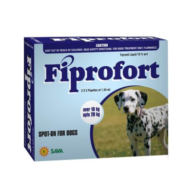 Sava Healthcare Fiprofort for Dogs with 10 to 20 kg body Weight